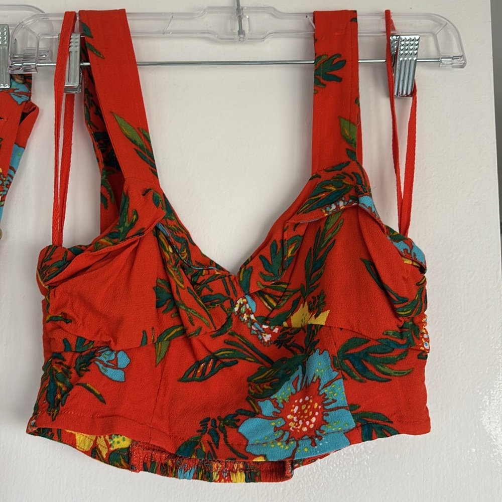 Free people crop top and pants size 2